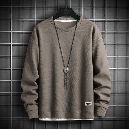 Herren lässiger Sweatshirt mit strukturiertem Stoff und modernem Schnitt EB