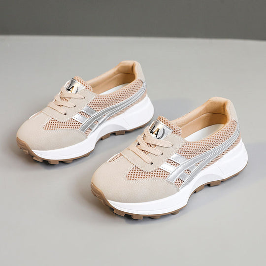 Damen Sportliche Sneakers mit atmungsaktiver Mesh-Oberfläche und dynamischem Sohlenprofil EB
