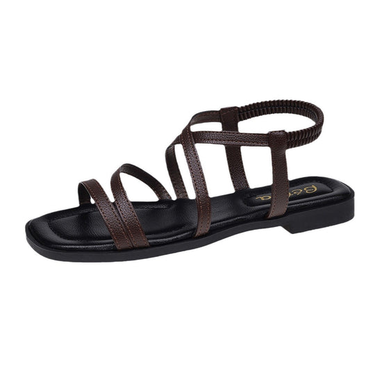 Damen Elegante Riemchen-Sandalen mit funkelnden Details EB