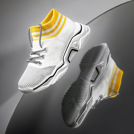 Damen Strick-Sneaker mit elastischem Kragen und atmungsaktiver Obermaterialstruktur EB