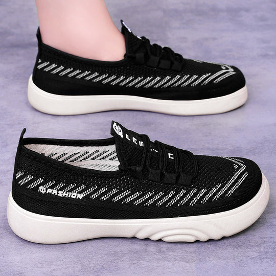 Damen Freizeitschuhe mit atmungsaktivem Netzdesign und rutschfester Sohle EB
