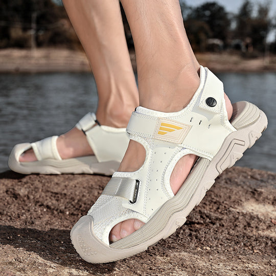 Herren leichte und atmungsaktive Outdoor-Sandalen mit verstellbaren Riemen EB