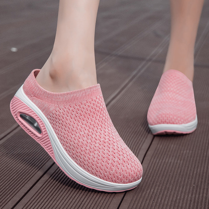 Damen Komfortable und atmungsaktive Clogs mit elastischem Obermaterial EB