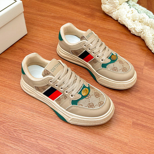 Damen Modische Sneakers mit strapazierfähigem Obermaterial und komfortabler Polsterung EB