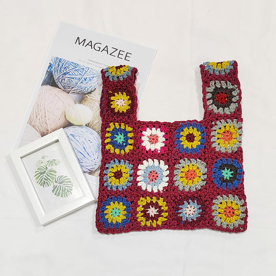 Damen handgefertigte Häkel-Tasche EB