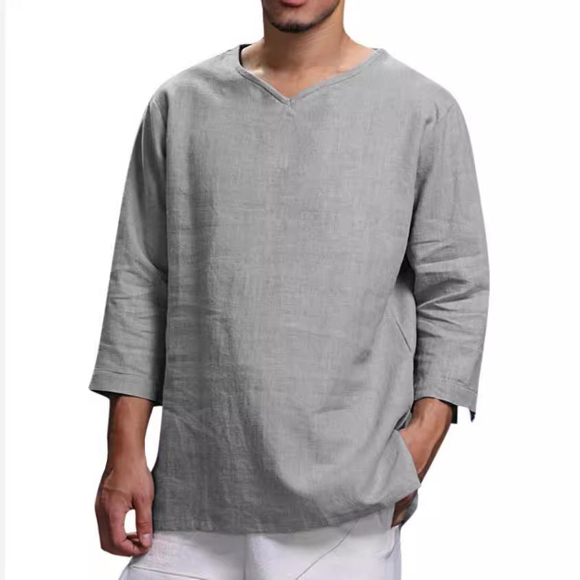 Herren Leichte Leinenbluse EB