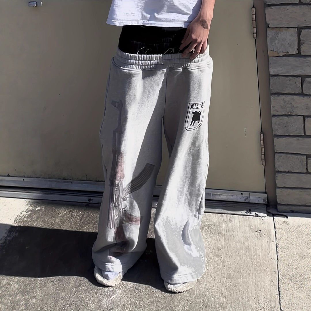 Herren Freizeithose mit einzigartigem Grafikdesign EB