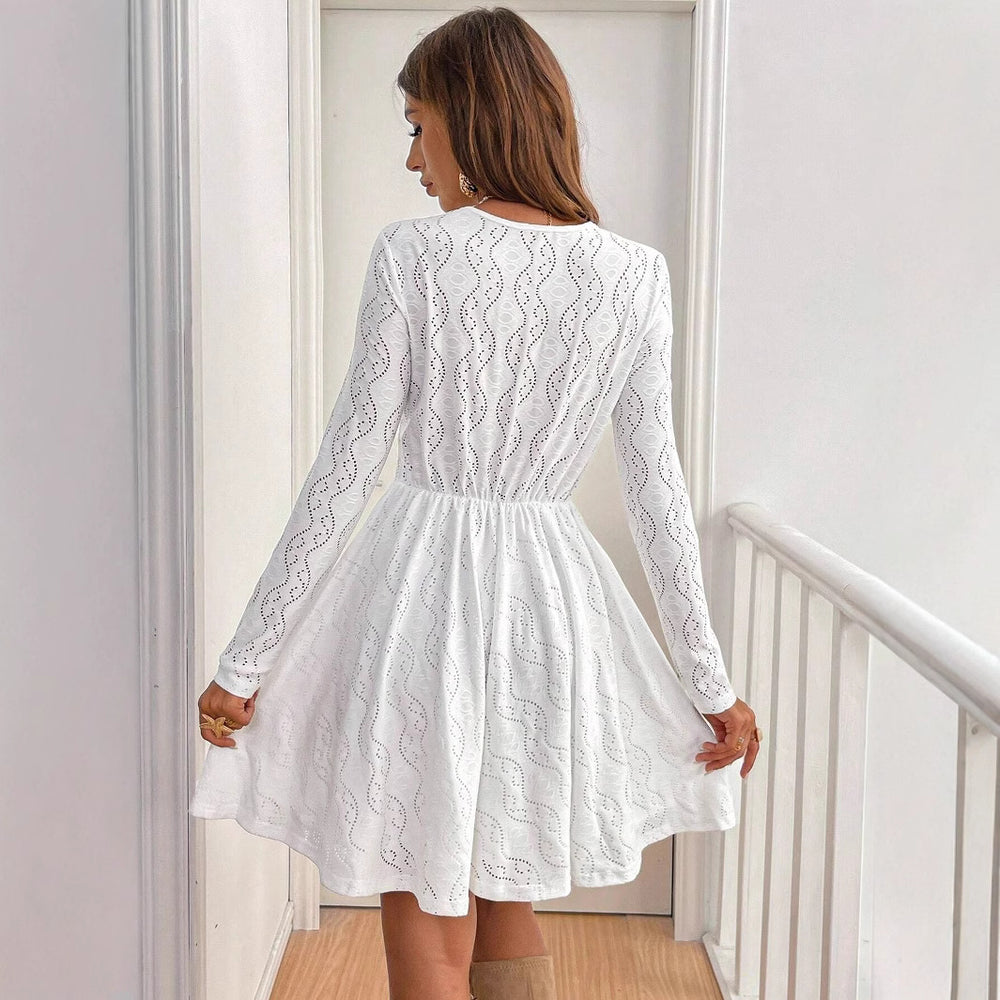 Damen Kleid mit Wellenmuster EB