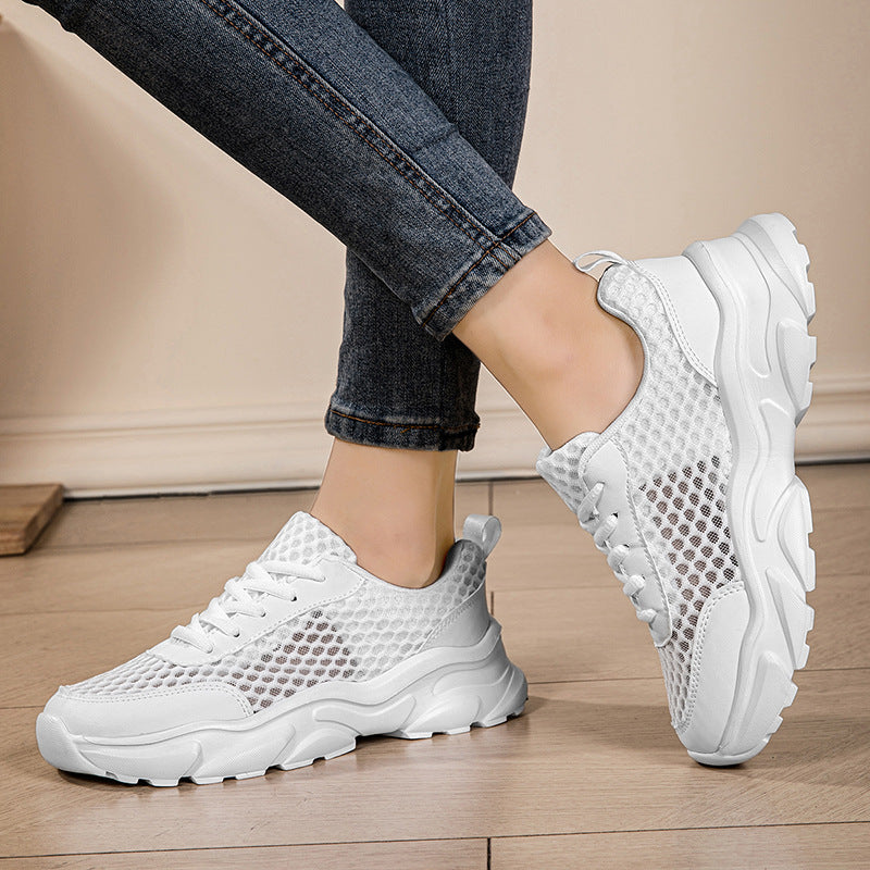 Damen Sportliche Mesh-Sneaker mit dämpfender Sohle EB