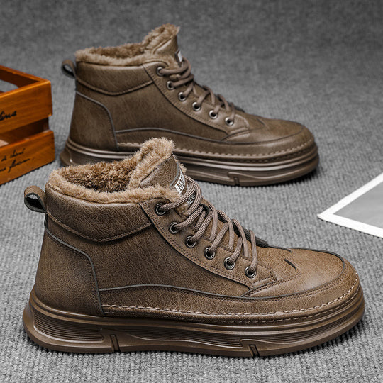 Damen gefütterte Winterboots mit pflegeleichtem Material und isolierender Innensohle EB