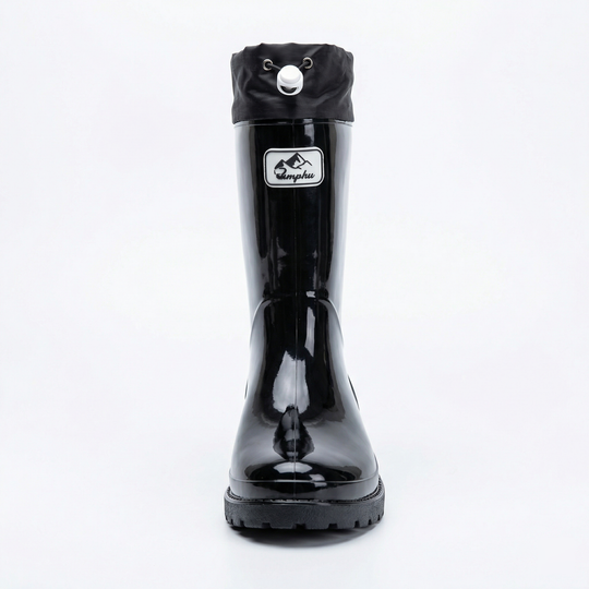 Damen Hochwertige und Stylische Gummistiefel mit Verstellbarem Schnürsystem EB