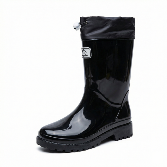 Damen Hochwertige und Stylische Gummistiefel mit Verstellbarem Schnürsystem EB