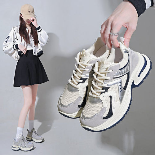 Damen Lifestyle Sneakers mit atmungsaktivem Obermaterial und stoßdämpfender Sohle EB