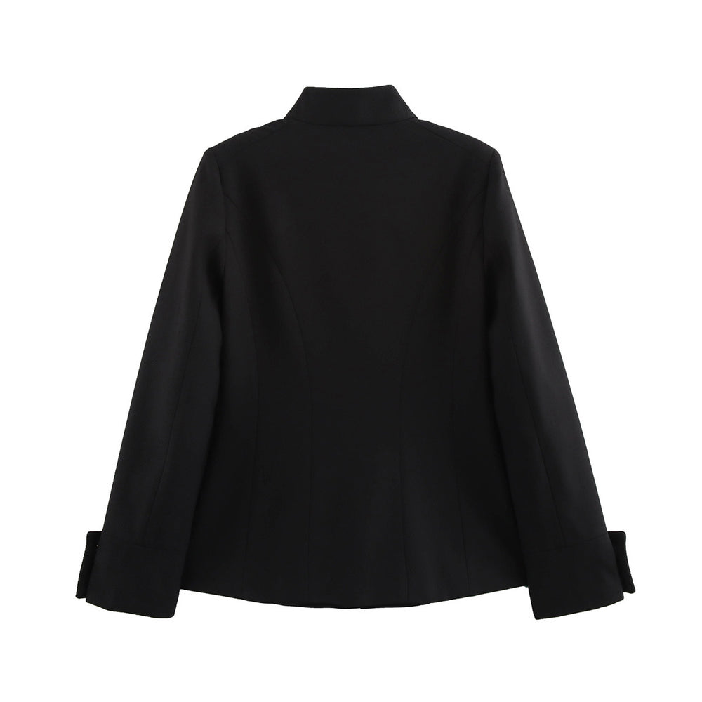 Damen elegante Kurzjacke mit dekorativen Knöpfen EB