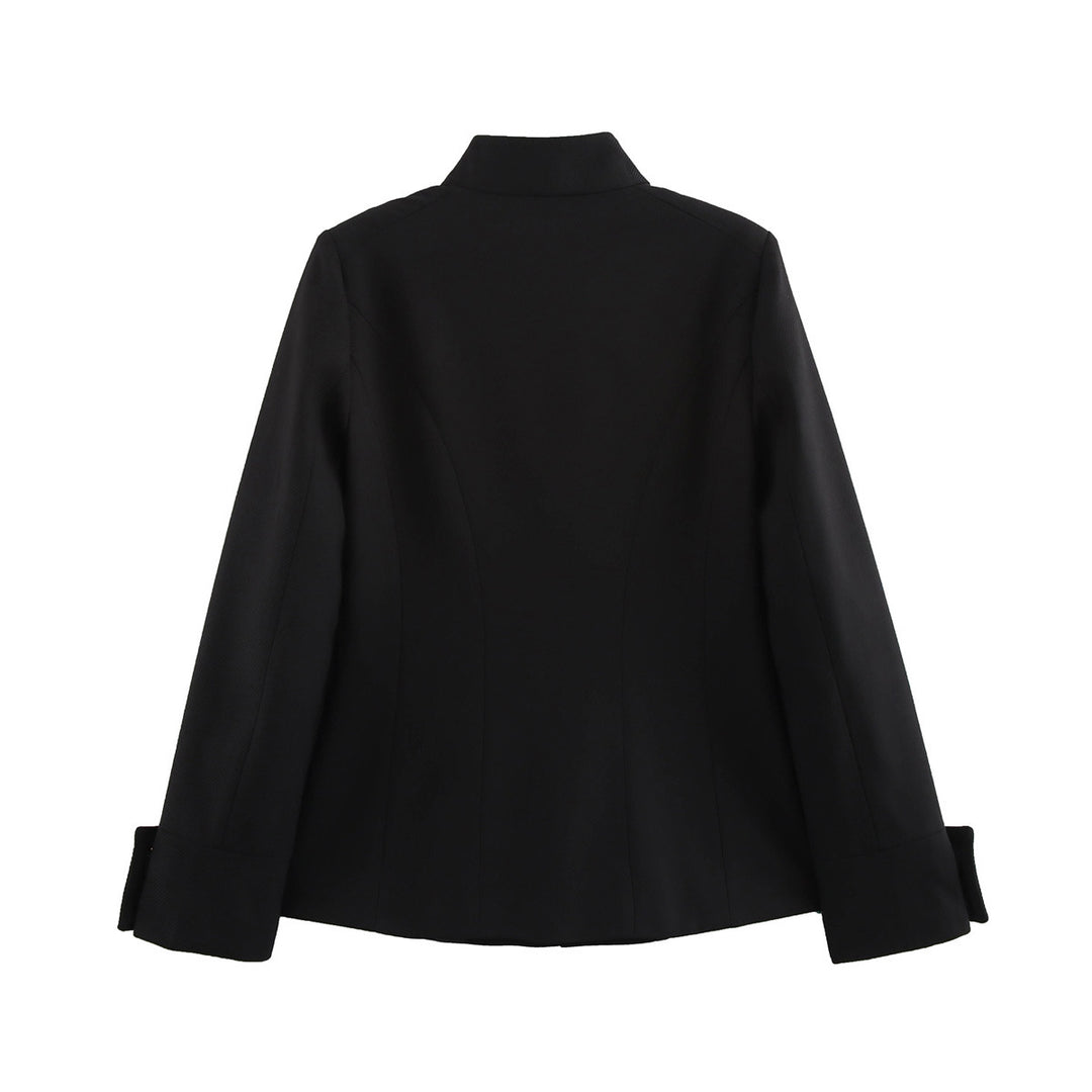 Damen elegante Kurzjacke mit dekorativen Knöpfen EB
