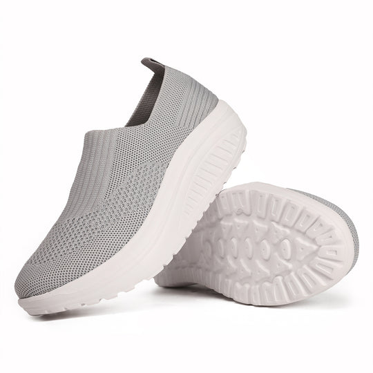 Damen nan Slip-On-Strickschuh mit elastischem Einstieg und viskoelastischer Komfortsohle EB