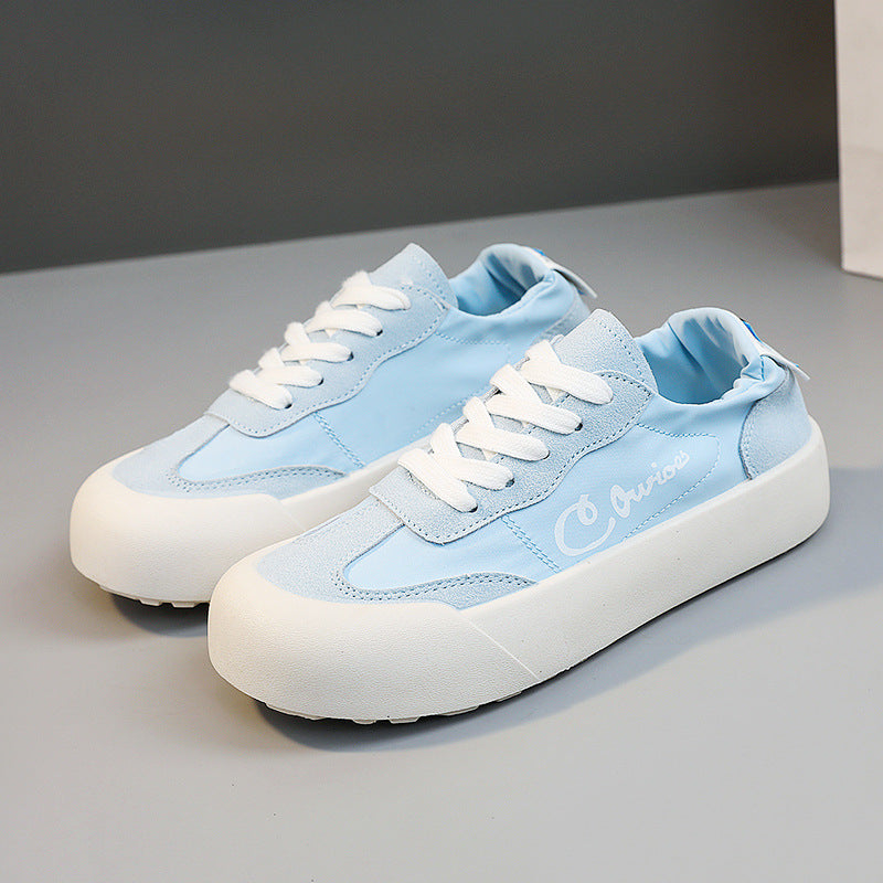 Damen Bequeme Sneakers mit erhöhte Sohle und atmungsaktiver Mesh-Oberfläche EB