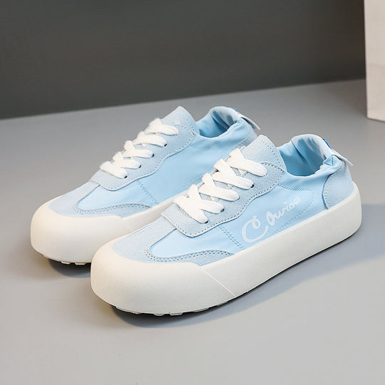 Damen Bequeme Sneakers mit erhöhte Sohle und atmungsaktiver Mesh-Oberfläche EB