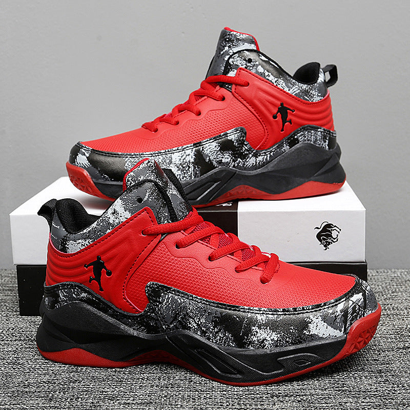 Damen Basketball Sneakers mit atmungsaktiver Mesh-Oberfläche und stoßdämpfendem Fußbett EB