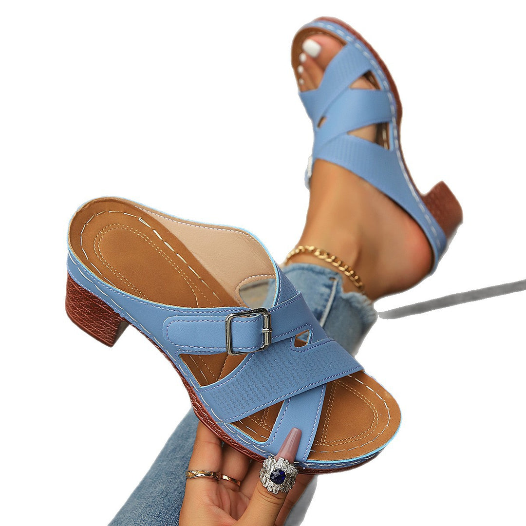 Damen Komfortable Riemchensandalen EB
