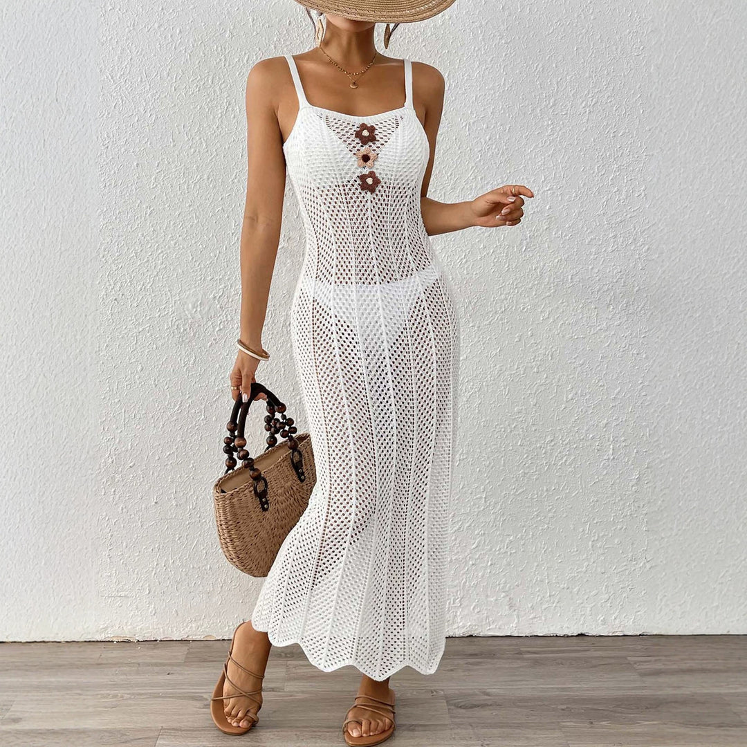 Damen transparenter Strandsarong mit elegantem Design EB