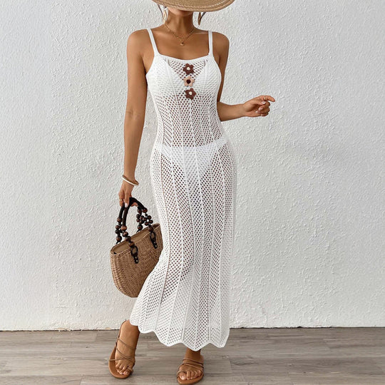 Damen transparenter Strandsarong mit elegantem Design EB