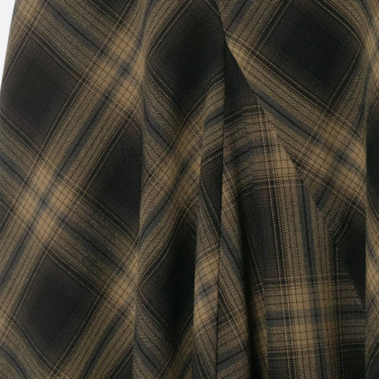 Damen Wickelrock mit eleganter Spitze und modernem Karomuster EB