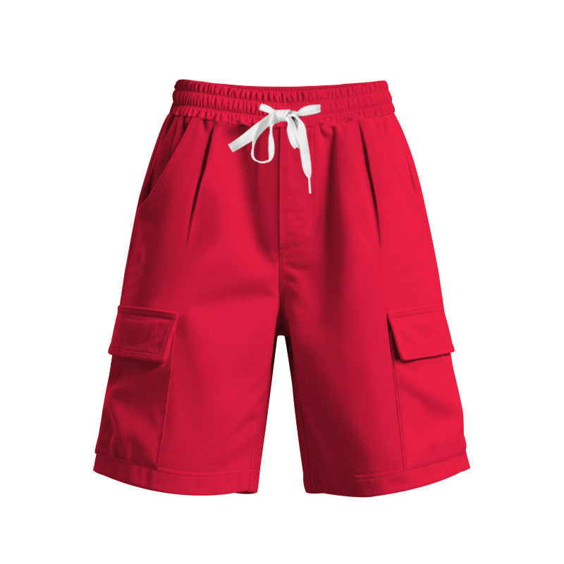 Damen komfortable Cargo-Shorts mit elastischem Bund und praktischen Seitentaschen EB