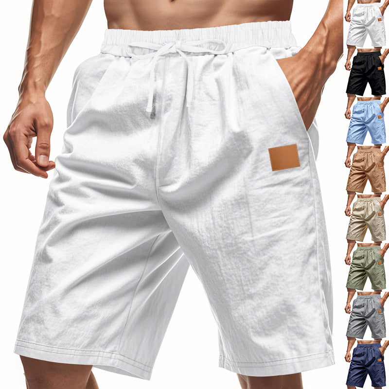Herren lässige Shorts mit elastischem Bund und praktischen Taschen EB