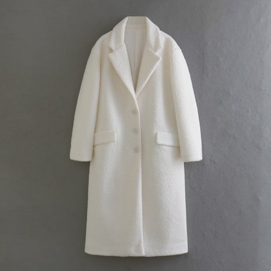 Damen oversize Wollmantel EB