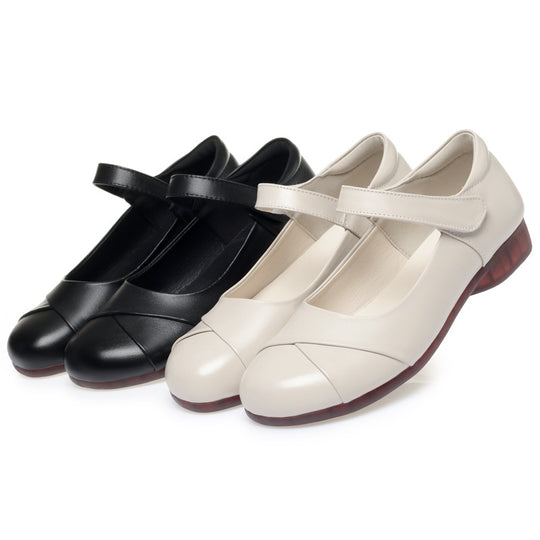 Damen Mary Jane Ballerinas mit bequemem Riemen und flexiblem Fußbett EB