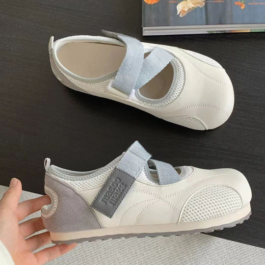 Damen moderne und bequeme Fitness-Schuhe mit schnellem Klettverschluss EB