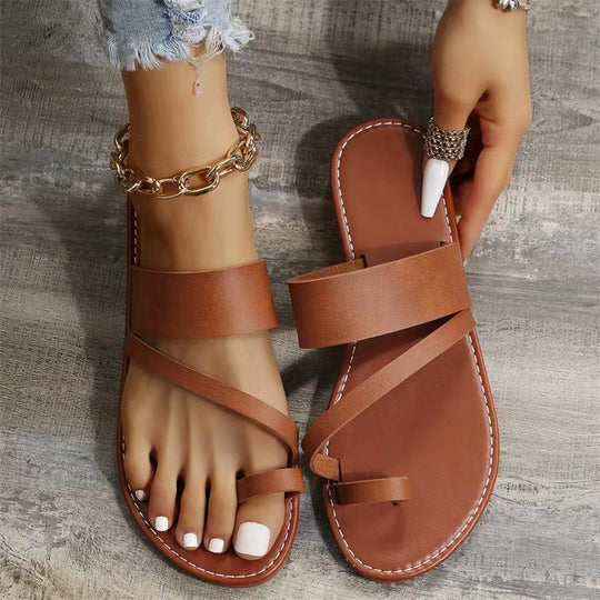 Damen Modische Riemensandalen EB