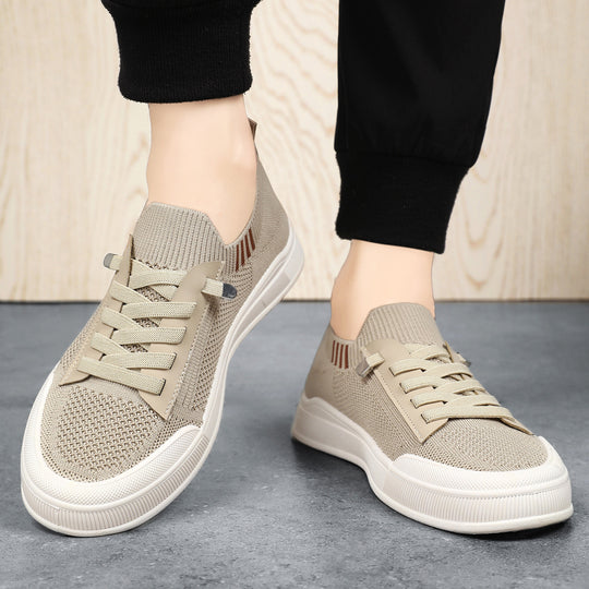 Damen Sportliche Knit Sneakers mit elastischer Schnürtechnik EB