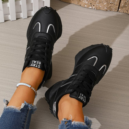 Damen Sportliche Sneakers mit futuristischem Design EB