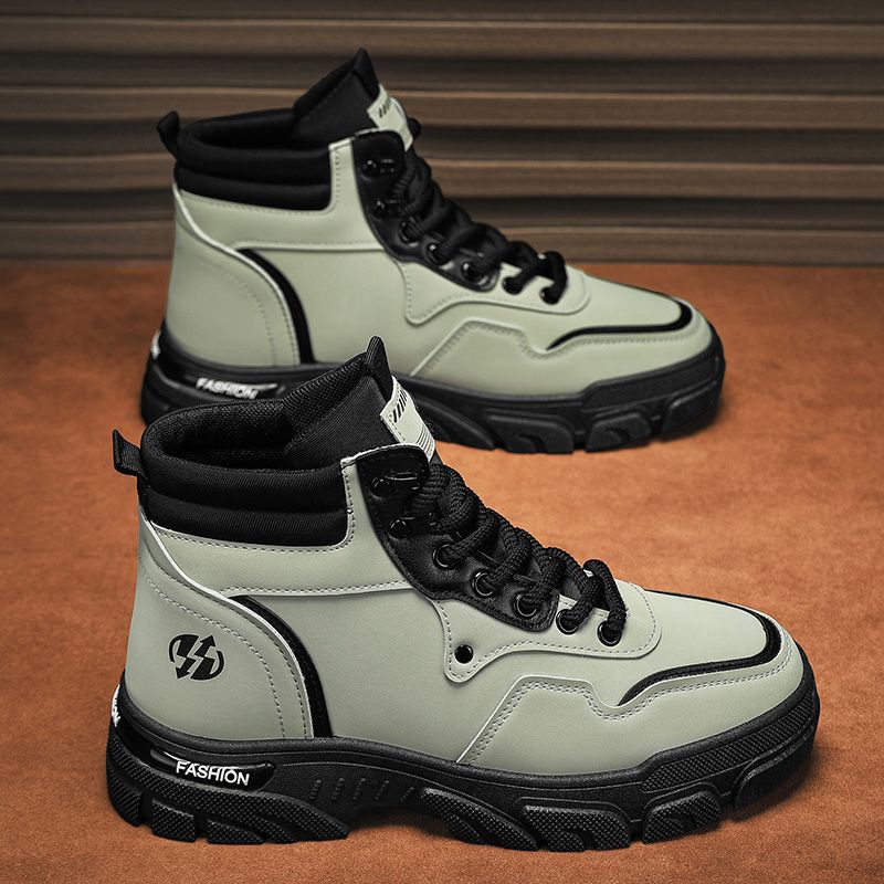 Damen Modische High-Top Sneakers mit robustem Sohlenprofil EB