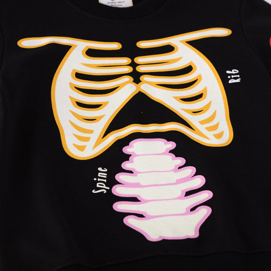 Herren Freizeit-Jogginghose mit leuchtendem Skelett-Design EB