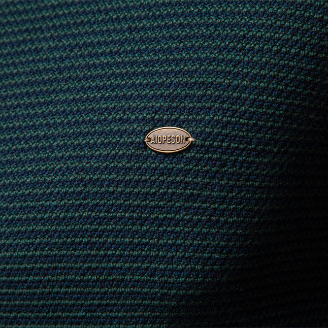 Herren Stehkragenpullover mit strukturiertem Muster EB