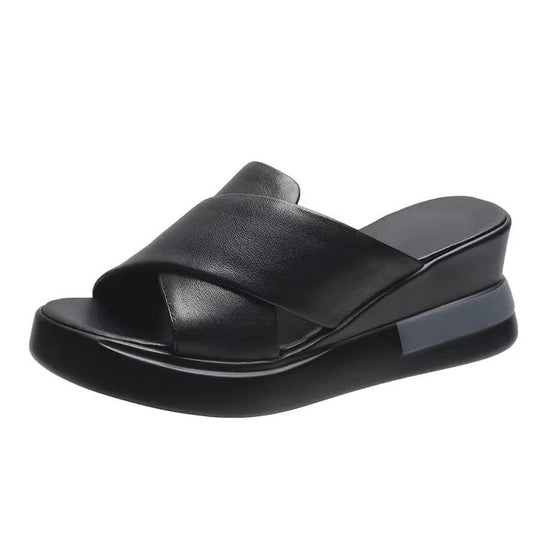 Damen Bequeme Clogs mit modischem Querband EB