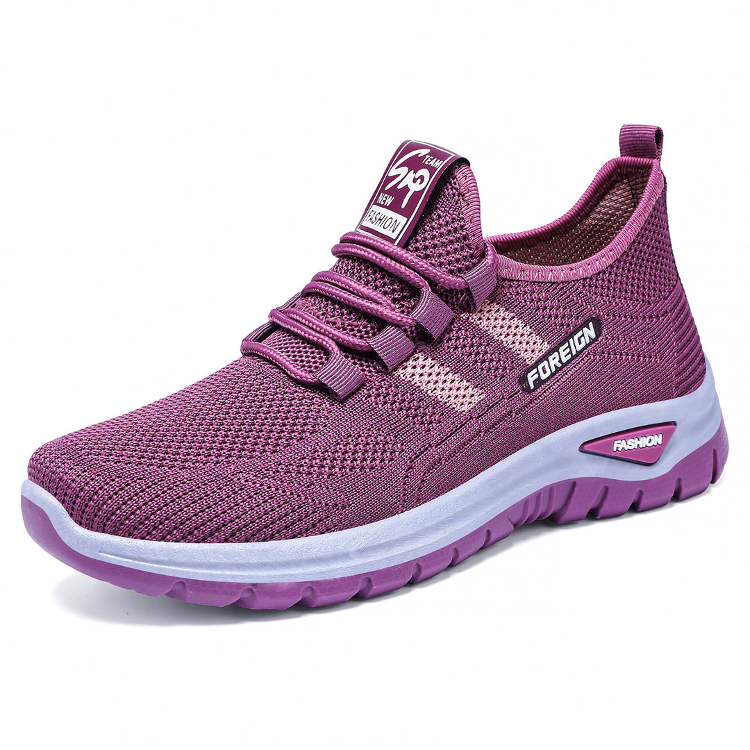 Herren nan atmungsaktive leichte Sportschuhe mit Strickobermaterial und gedämpfter Laufsohle EB