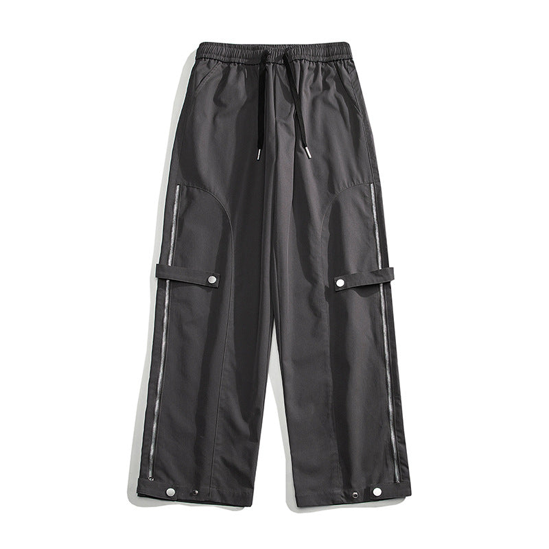 Damen moderne Cargo-Hose mit Reißverschluss und praktischen Taschen EB