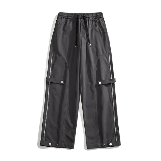 Damen moderne Cargo-Hose mit Reißverschluss und praktischen Taschen EB