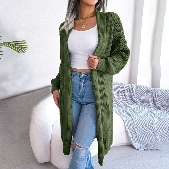 EB | Einfarbige Strickjacke für Elegante Outfits
