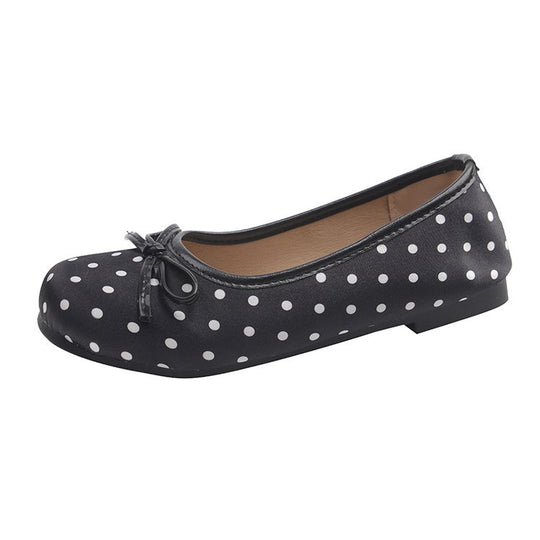 Damen Ballerinas mit verspieltem Punktemuster EB