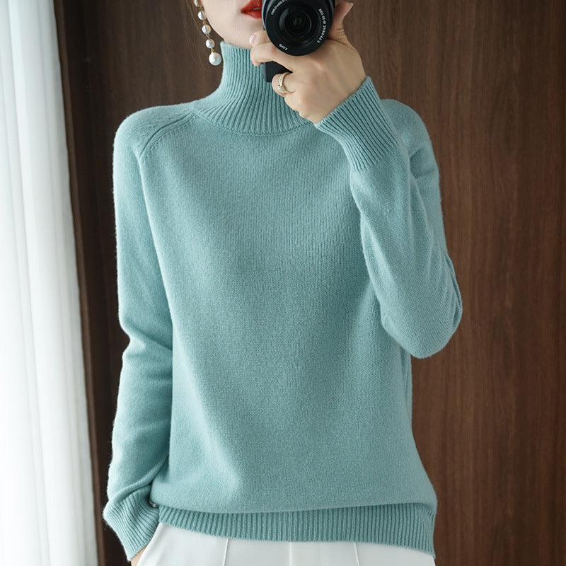 EB | Modischer Rollkragen Strickpullover