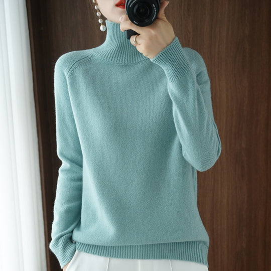EB | Modischer Rollkragen Strickpullover
