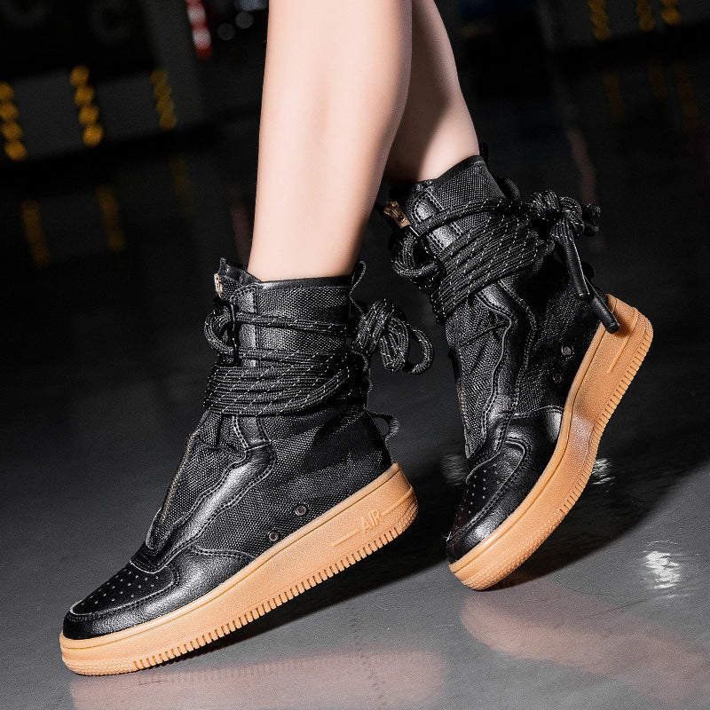 Damen High-Top Sneakers mit innovativem Schnürsystem und atmungsaktiver Netzstruktur EB
