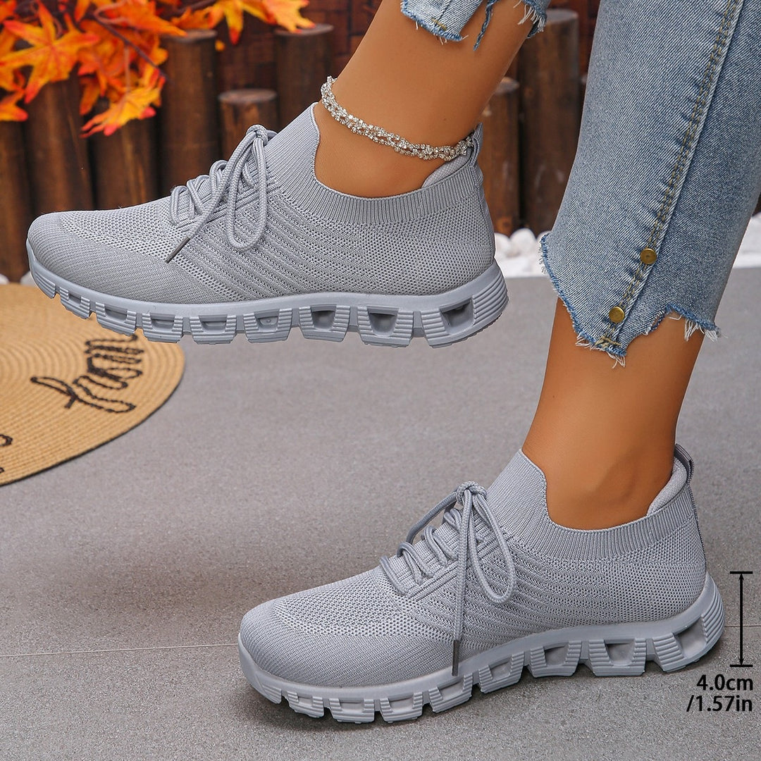 Damen Ultraleichte Sport-Sneaker mit atmungsaktiver Strickoberfläche EB