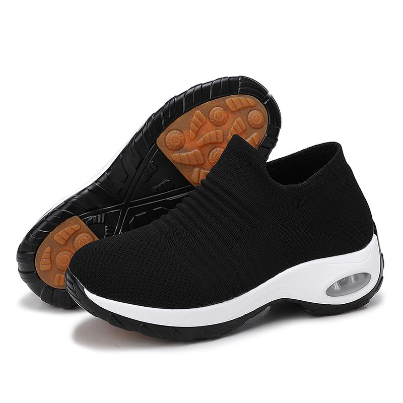 Damen Luftige Slip-On Laufschuhe mit dämpfendem Fußbett EB
