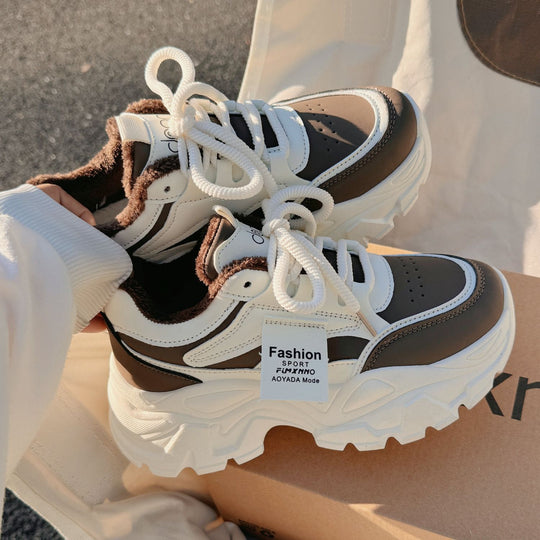Damen Sportliche Chunky Sneakers mit weichem Innenfutter und hohem Komfort EB
